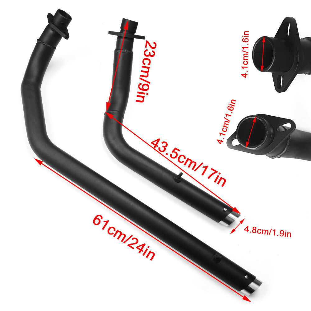 Shortshots Staggered Exhaust Pipes Baffle For Honda Shadow VT750 Shadow ACE 750