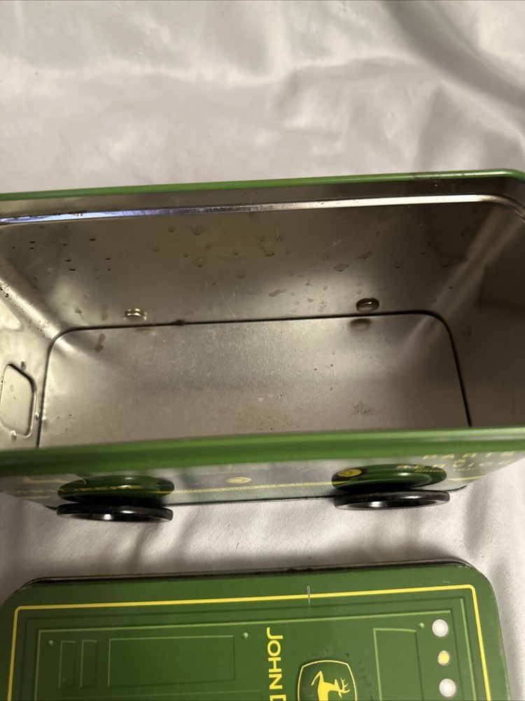 John Deere Tin Box Truck Shaped Container GREAT GRAPHICS