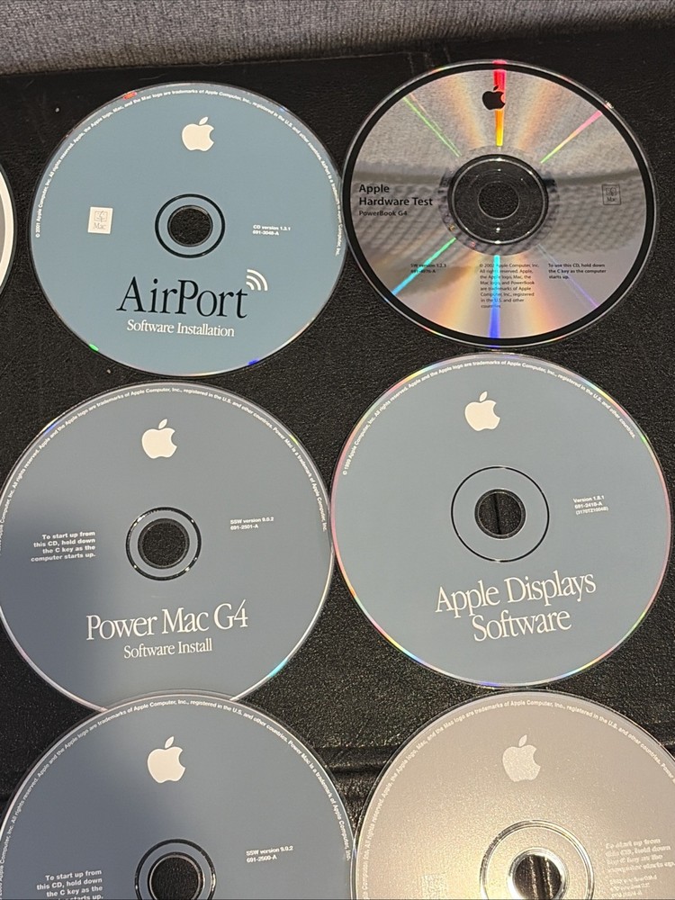 Apple Power Mac G4 Software Restore Install Disc Set w/ Hardware Test & More!