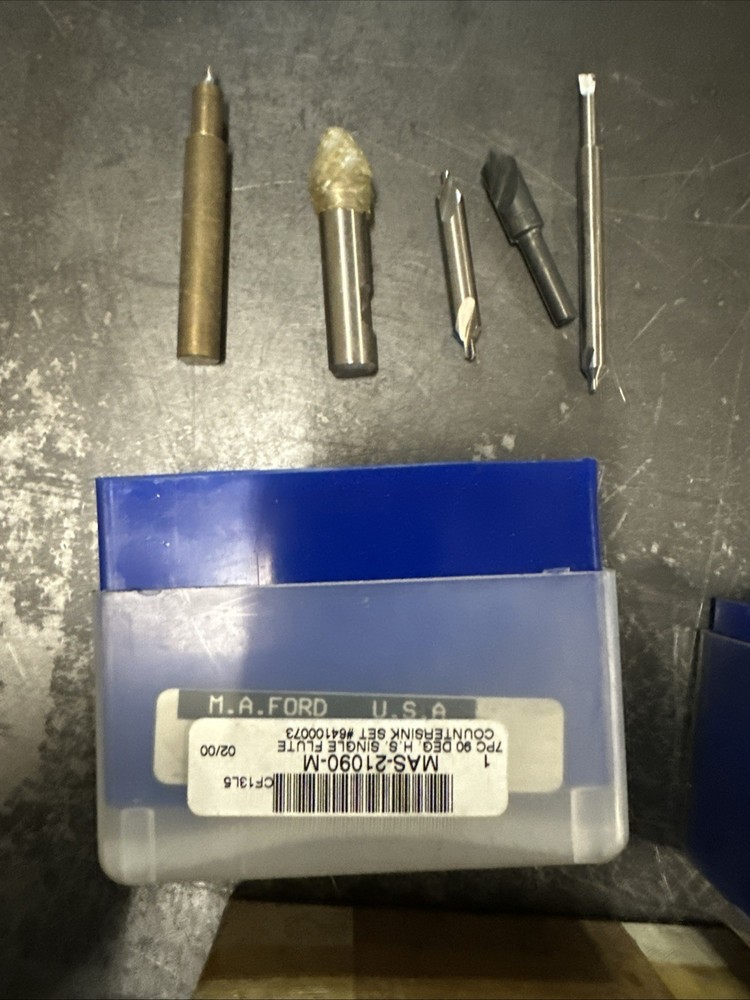 M.A. Ford Mfg. Countersink Uniflute Partial Sets Etc. & Countersinks Misc. Lot