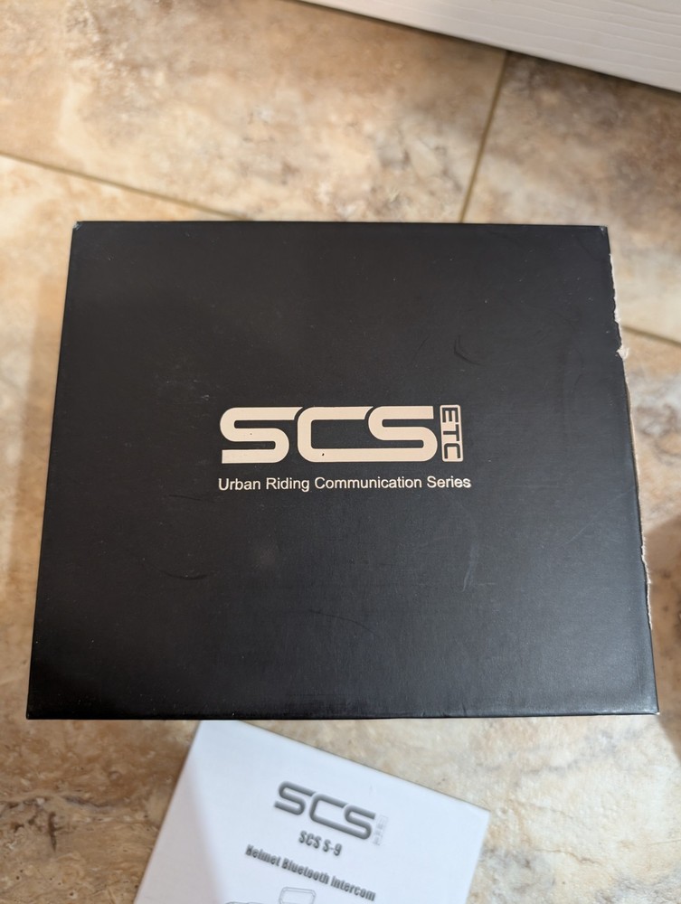 SCSETC S-9 Motorcycle Helmet Bluetooth Headset 2000m 6 Riders Intercom Open Box