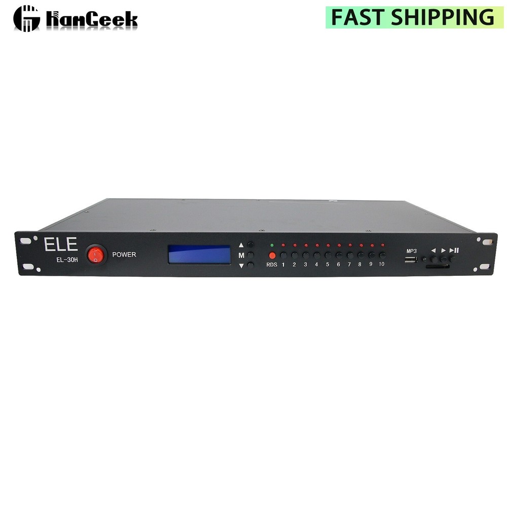 ELE EL-30H 30W FM Broadcast Transmitter w/ RDS & Power Amp Module for Mitsubishi