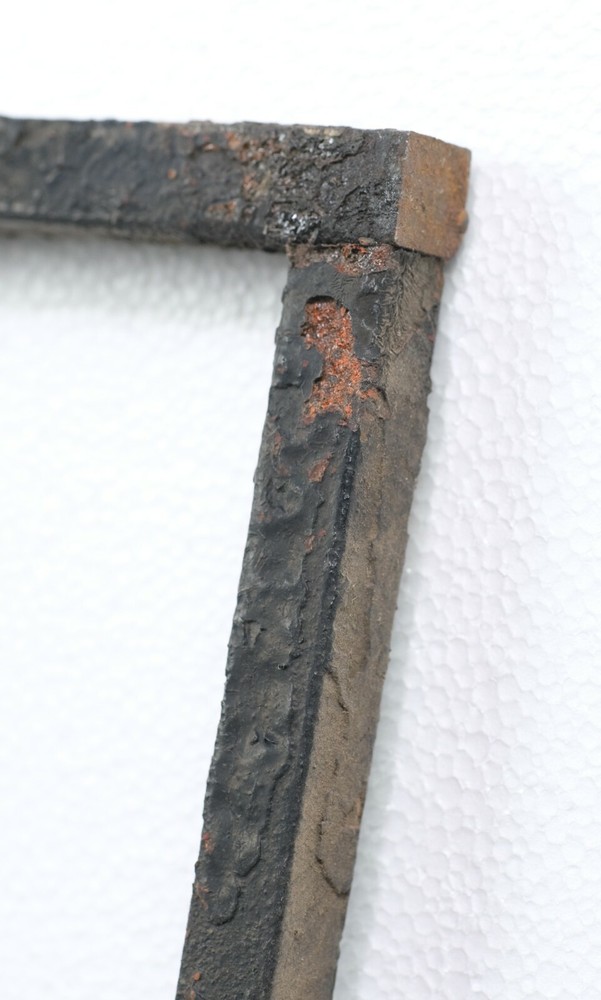 1900s Black Square Wrought Iron Panel