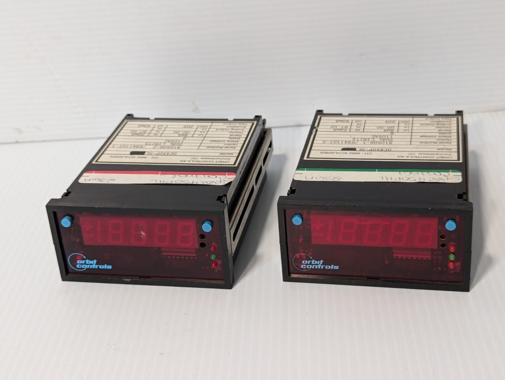 Orbit Controls OC45OP-HL four-digit digital panel meter, dual lim