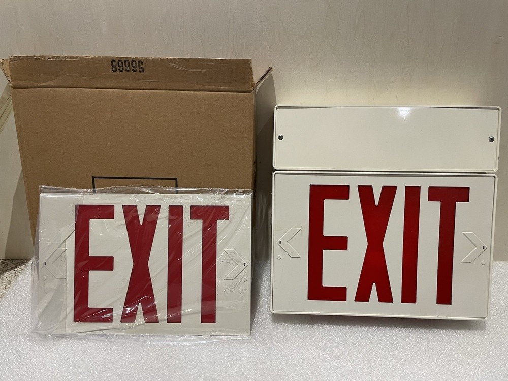 Prescolite EX3R-EMFA Exit Sign With Battery Backup New