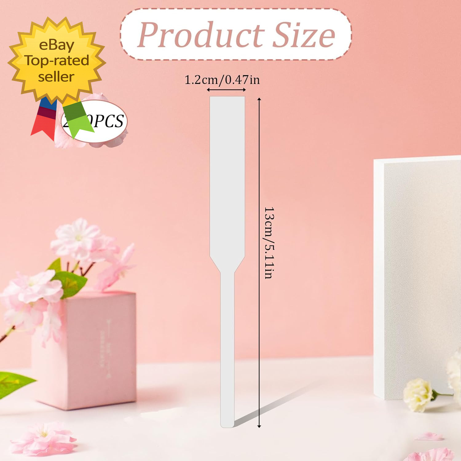 200 PCS Perfume Test Strips Paper Disposable White Perfume Paper Strips Perfume