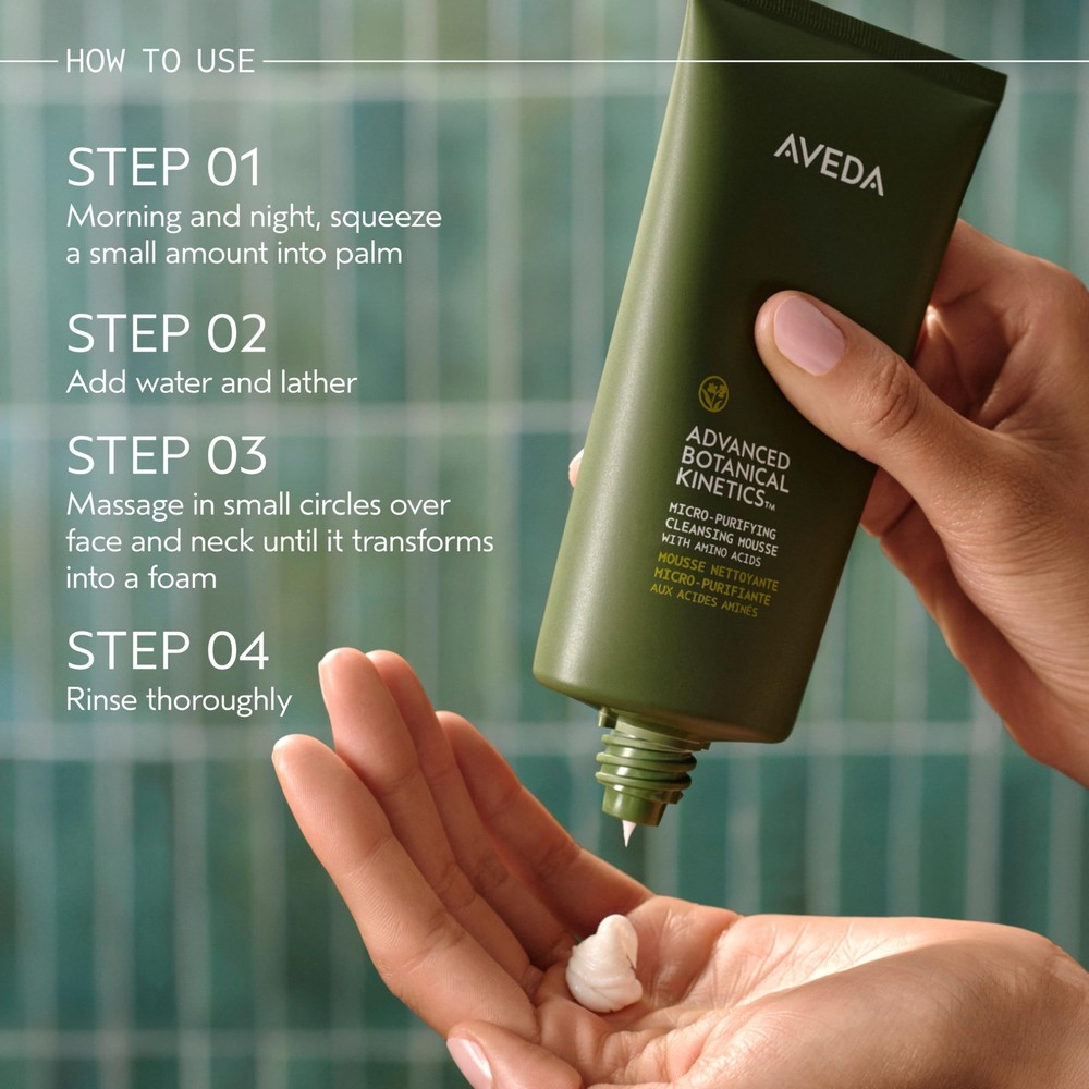 Aveda Advanced Botanical Kinetics Micro-Purifying Cleansing Mousse | Removes mak
