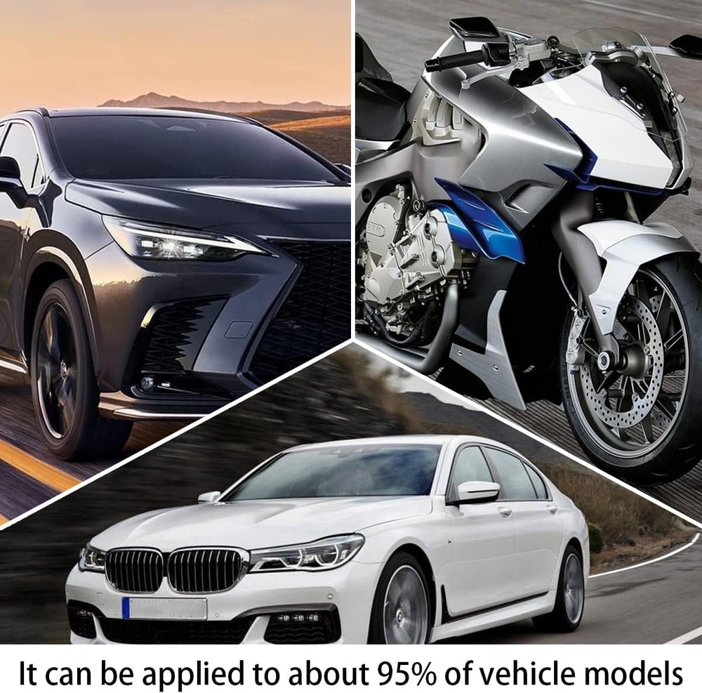 Car Push to Start Button Cover, Vehicle Interior Engine Ignition Switch-Red