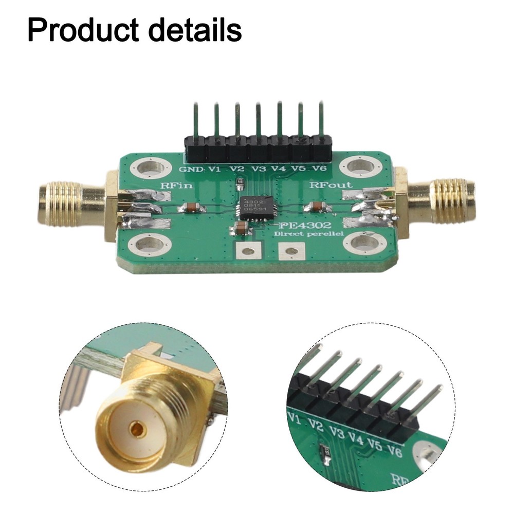 Programmable Gain Attenuator PE4302 Module Bandwidth from 1MHz to 4GHz