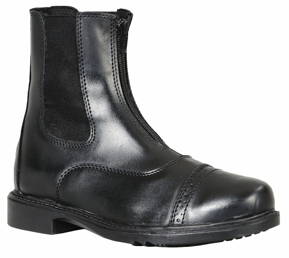 BlackTuffRider Children's Starter Front Zip Paddock Boots All sizes