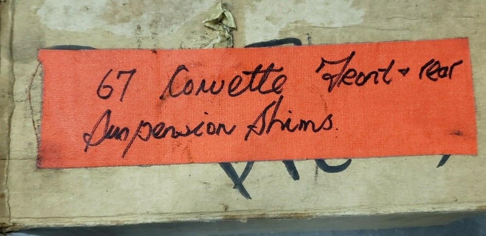 57 Corvette Front & Rear Suspension Shims
