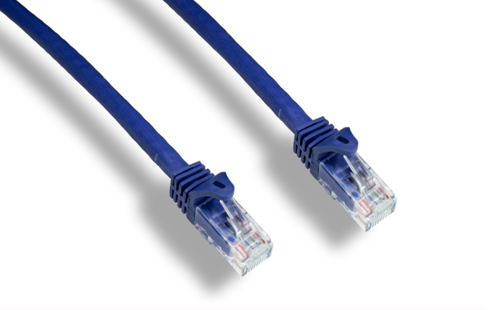 Cat6A 10G UTP patch cable molded 1ft 2ft 3ft 5ft 7ft 10ft 15 Lot of 1,5,10 Blue