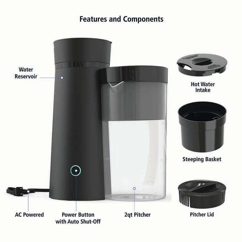 Mainstays 2-Quart Iced Tea and Iced Coffee Maker, 8-Cup