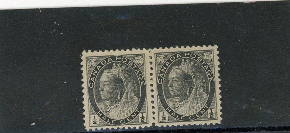 Canada 1889 Scott# 74 Mint og LH Pair