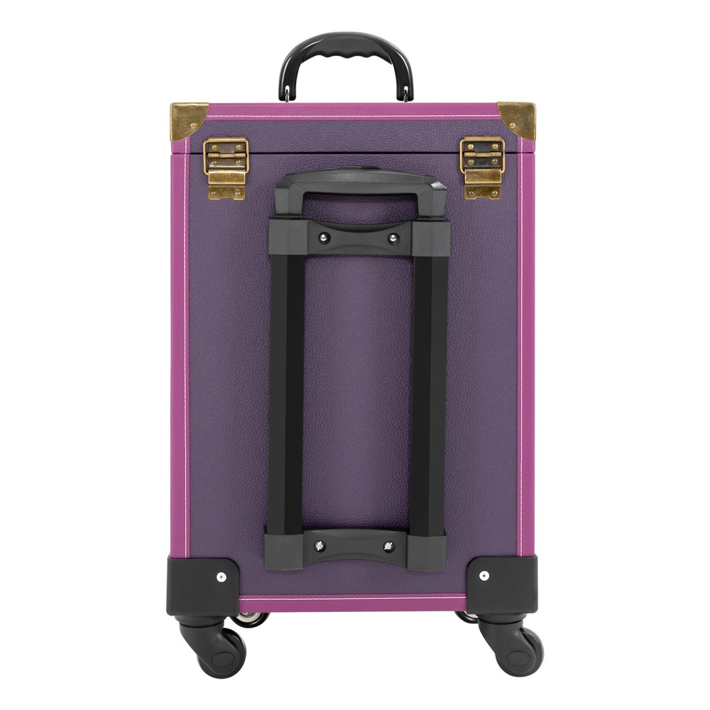 Professional Rolling Makeup Train Case Cosmetic Trolley Makeup Storage Organizer