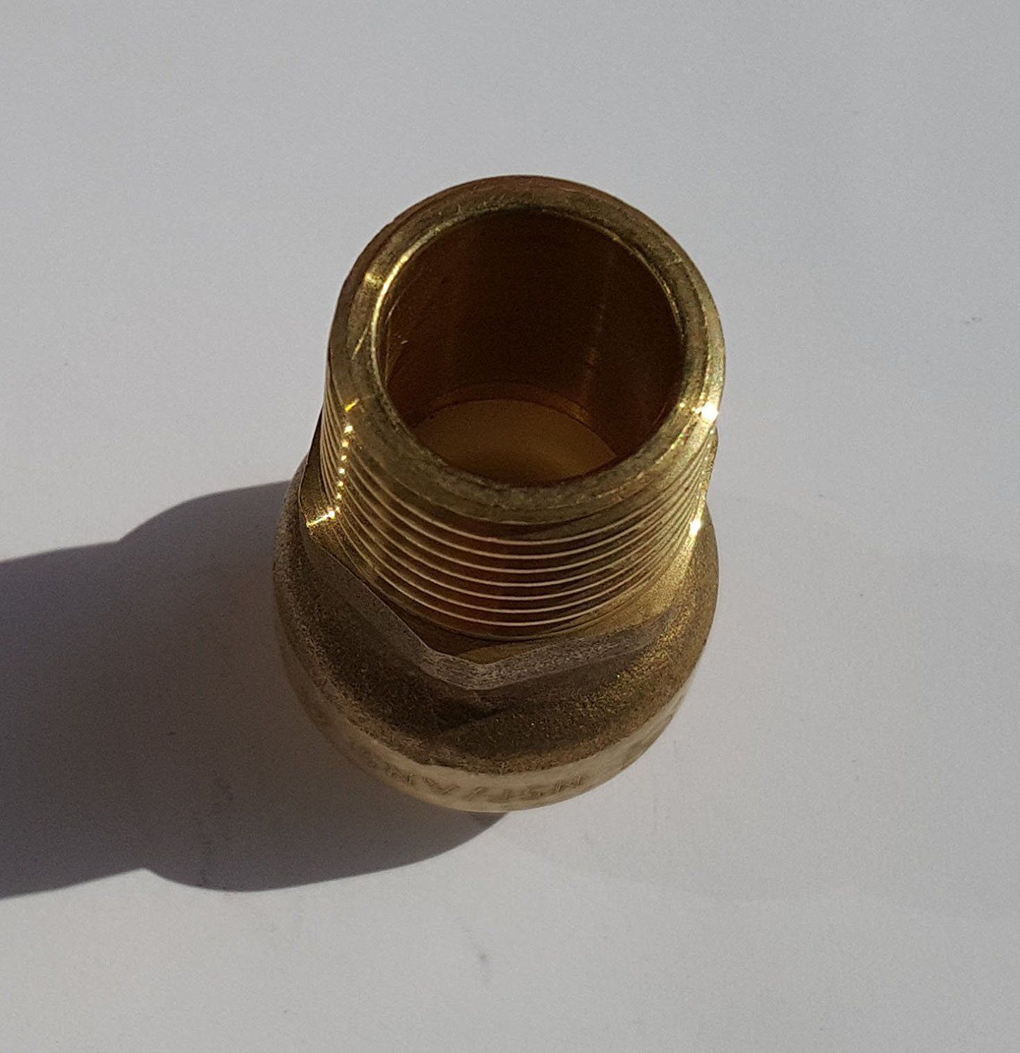 10 PIECES 1/2" PUSH FIT X 1/2" MALE ADAPTERS - LEAD FREE BRASS