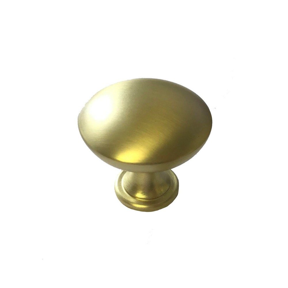Round Knob Pull Matte Gold Brass Kitchen/Bathroom Door Cabinet Hardware KPT