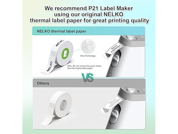 2023 NELKO P21 Mini Portable Bluetooth Label Maker