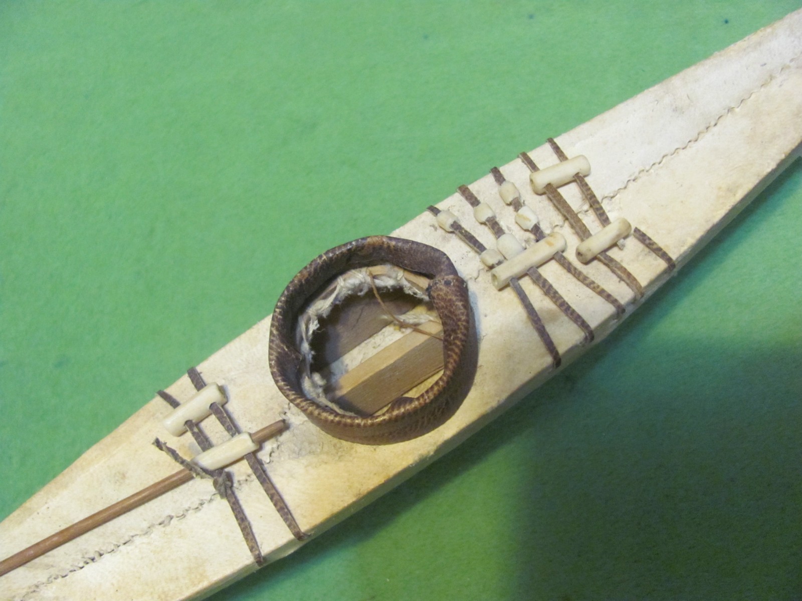 Antique/Vintage Inuit Kayak 18.5" Long.