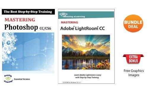 Learn Adobe Photoshop CC/CS6 and Lightroom CC Bundle DVD Training Courses