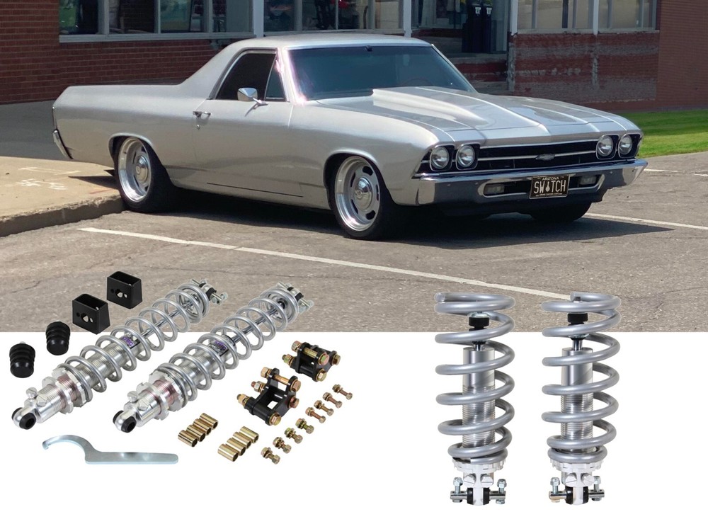 CPP Double Adjustable Coilover Spring & Shock Kit 1968-72 El Camino 450lb SBC/LS
