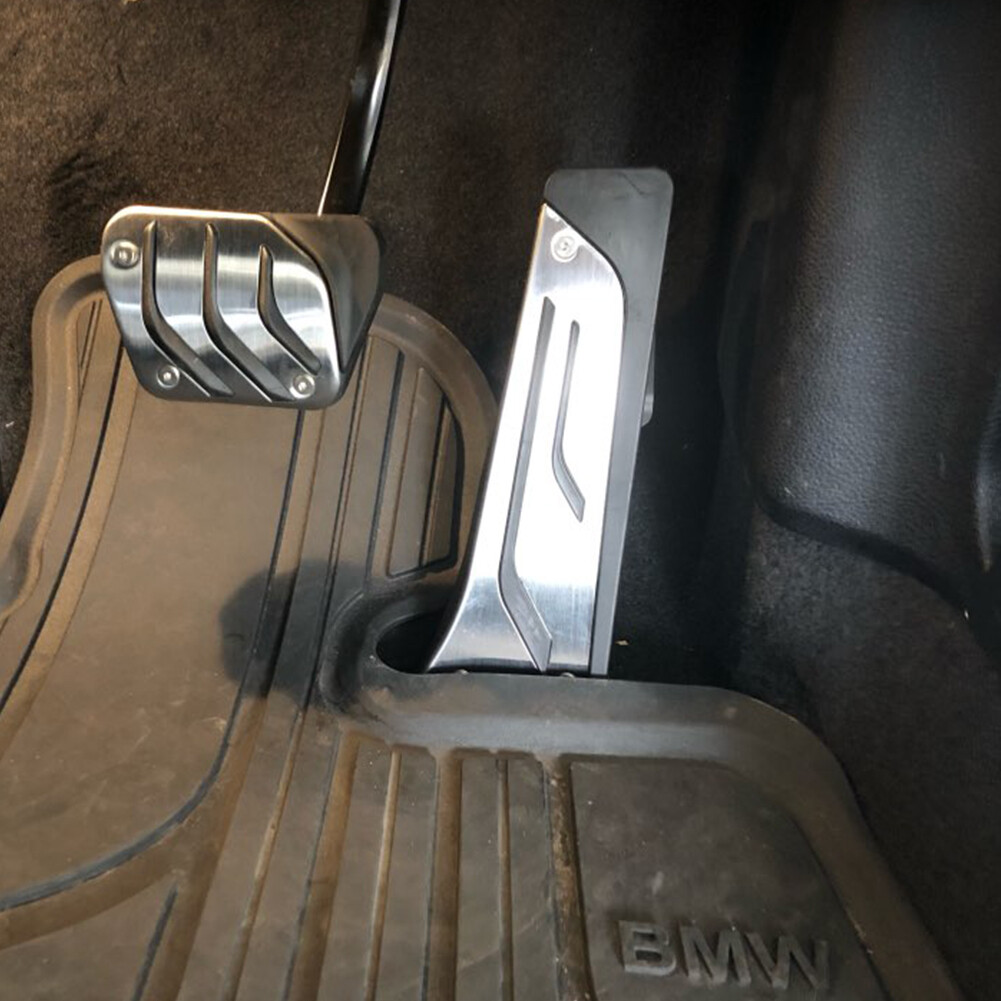 2Pcs Foot Gas Brake Pedals Cover Kit For BMW 1/2/3/4/5/6/7/8 Series X1 X3 X5