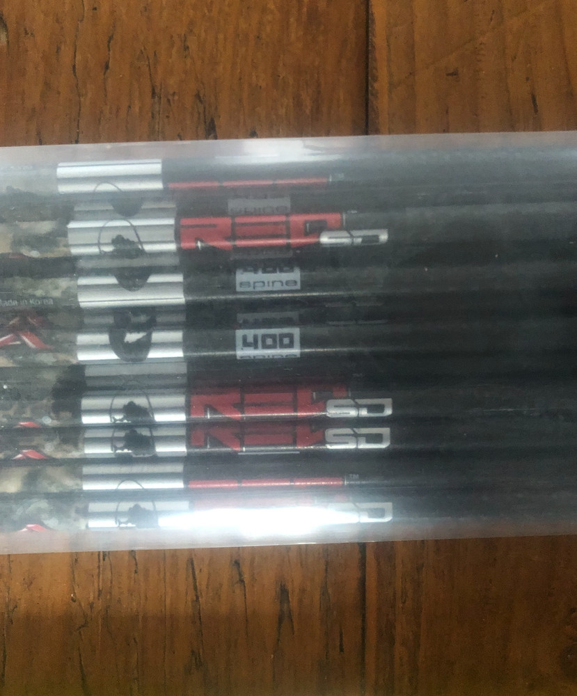 Carbon Express Arrows Maxima RED ZONE SD .400 SPINE (12 PACK) - 51183 W-INSERTS
