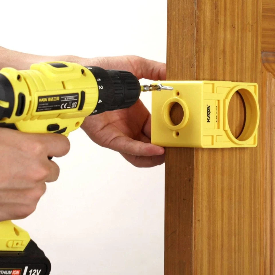 DOOR ENTRY LOCK INSTALLATION JIG DRILLING DRILL BIT GUIDE SET KIT TOOL HOLE