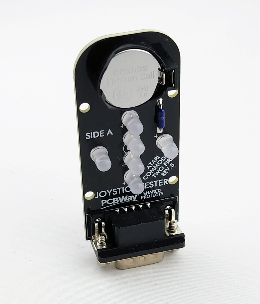 🕹️ Joystick Tester Amiga, Atari, C64 , Commodore Dsub 9 Pin Battery Operated BL