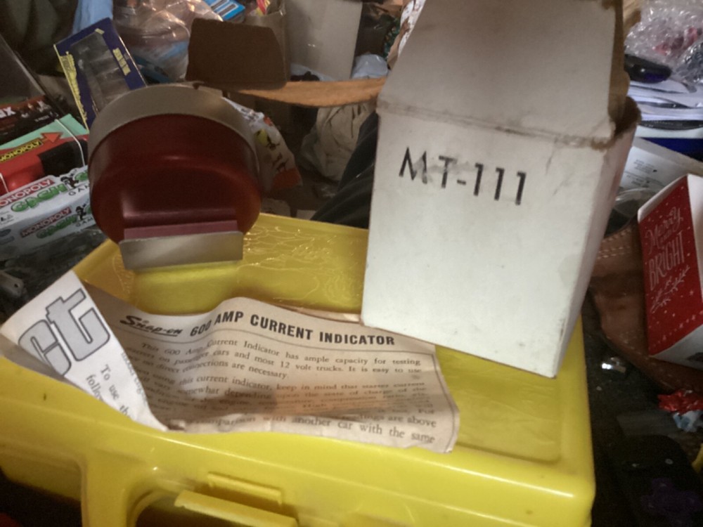 Vintage Snap-on MT-111 600 Amp Current Indicator