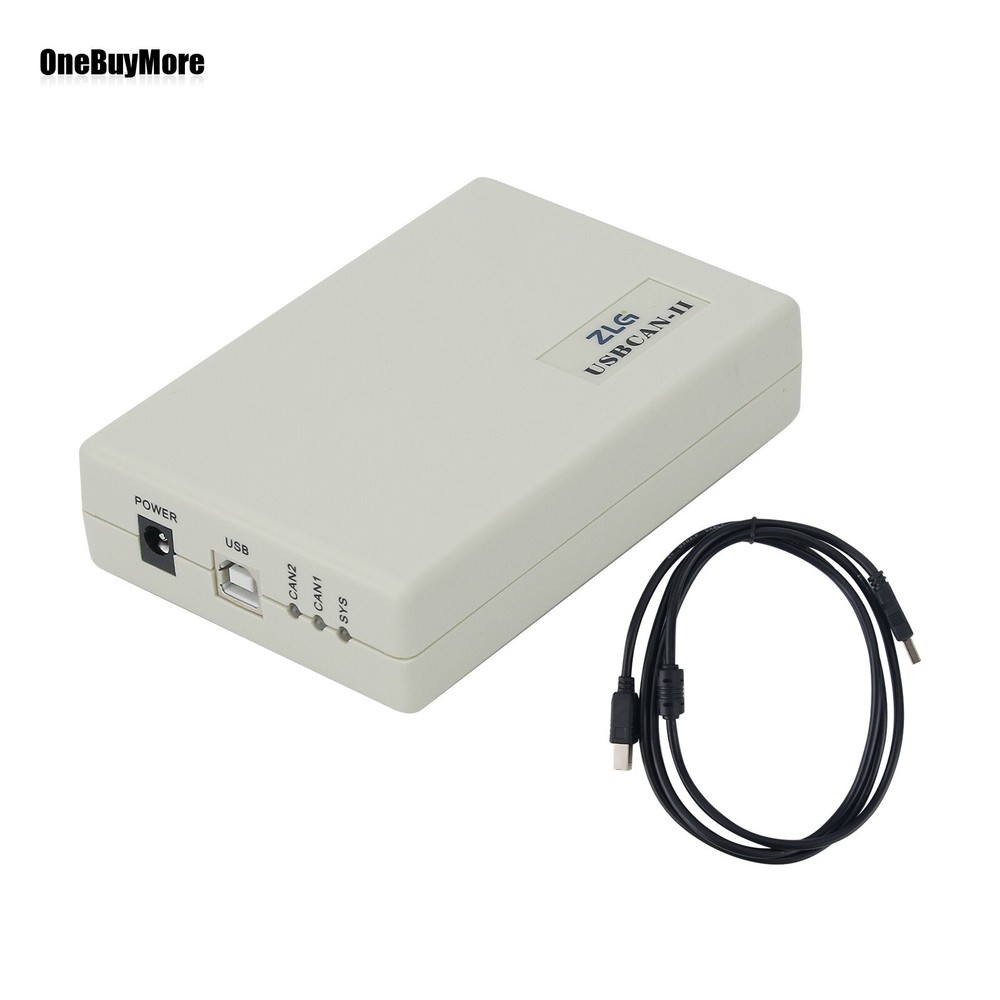ZLG USBCAN-II USB to CAN Adapter CAN Bus Analyzer Debugger w/ 2CH CAN Interface