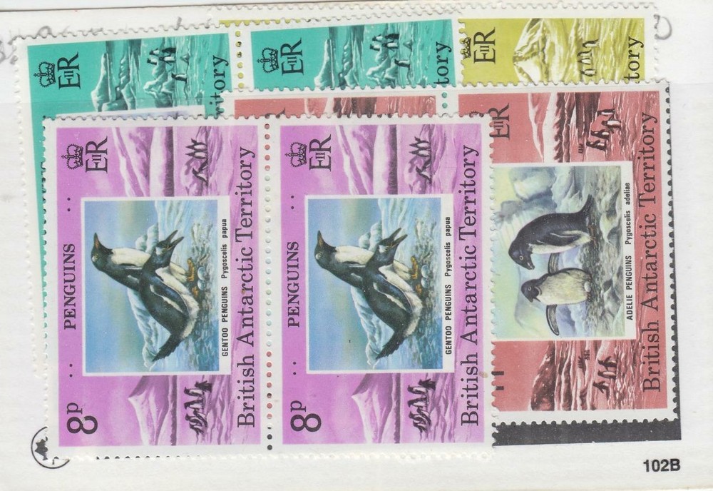 BRITISH ANTARCTIC # 72-75 VF-MNH PAIRS OF SEAKS CAT VALUE $44+