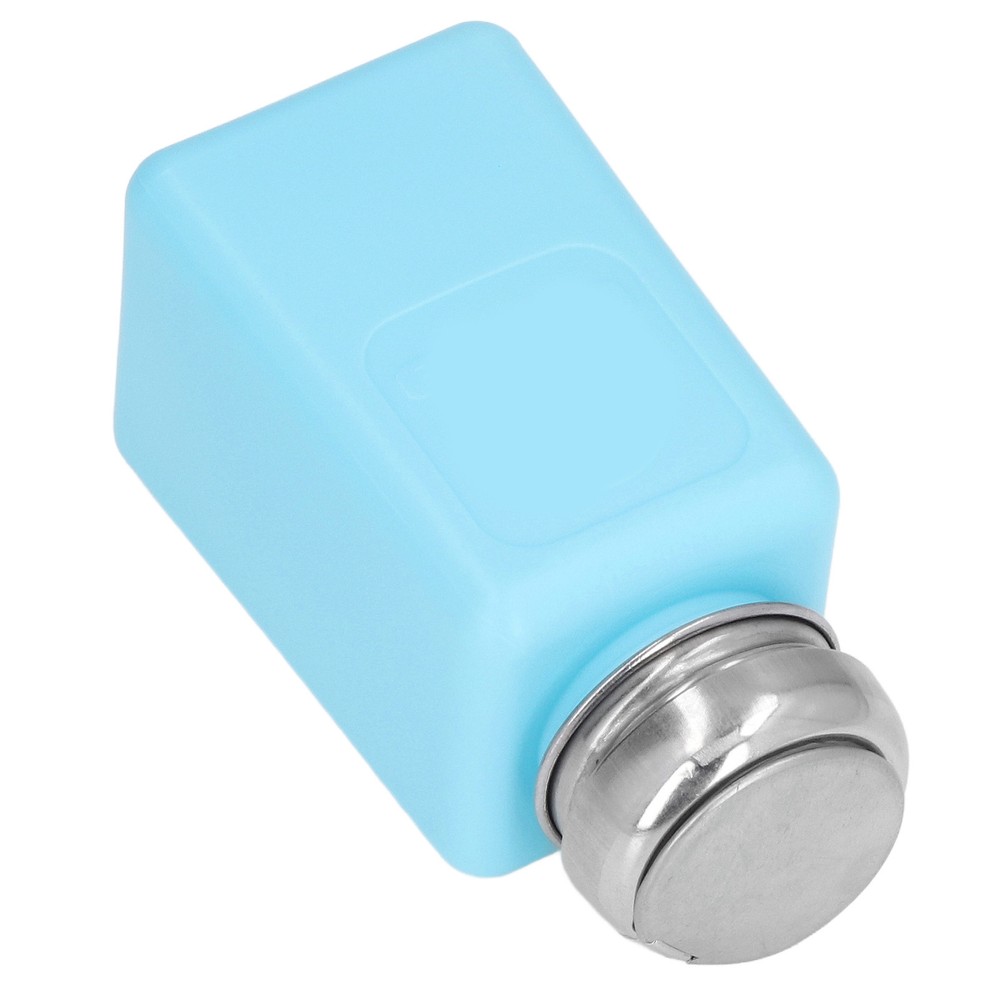 200ML Press Type Solvent Dispenser ESD Anti-Static Square Bottle With Lid Blue