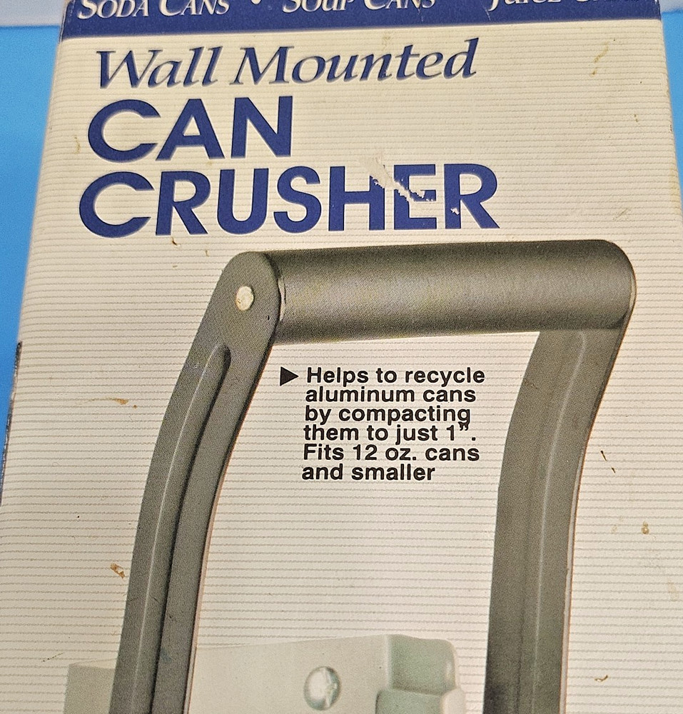 Can Crusher Easy Wall Mount Progressive Aluminum Eco-Friendly Recycler