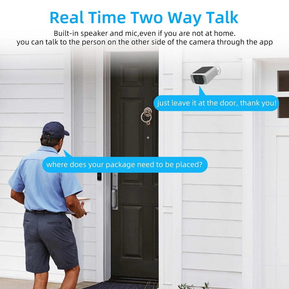 solar security cameras wireless outdoor 2K Security Camera System WiFi IPOutdoor