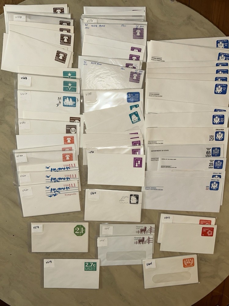 US Embossed Stamp Envelopes