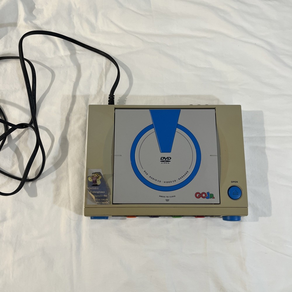 Go Video Go Jr DVD,AUDIO CD,VIDEO CD,KARAOKE Machine Player For Kids Learning