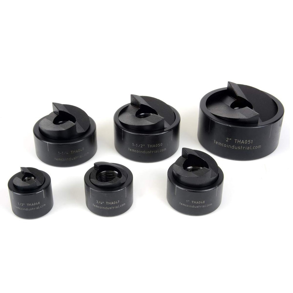 Complete Manual Knockout Punch Driver Kit for Electrical Conduit - TEMCo TH0390