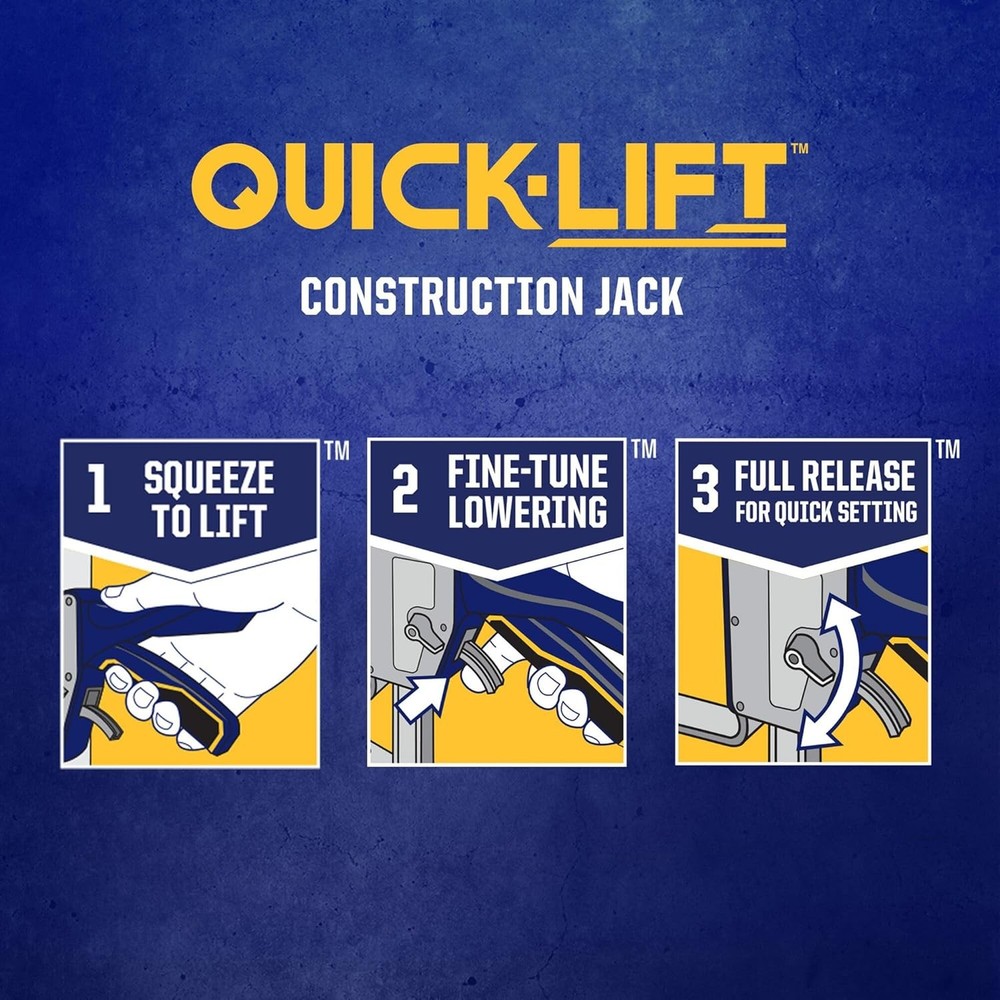 Quick-Lift Construction Jack Hand Lifting Jack Tool Multifunctional Lift up to