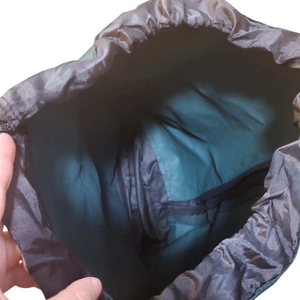 Green Drawstring Single Strap Back Pack 18" x 15"