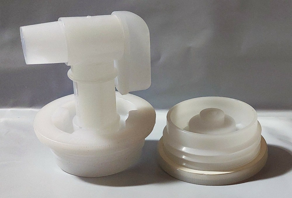 Pre Drilled Poly cap 2" Fine & Coarse Thread Combo w faucet Plastic Drum Barrel