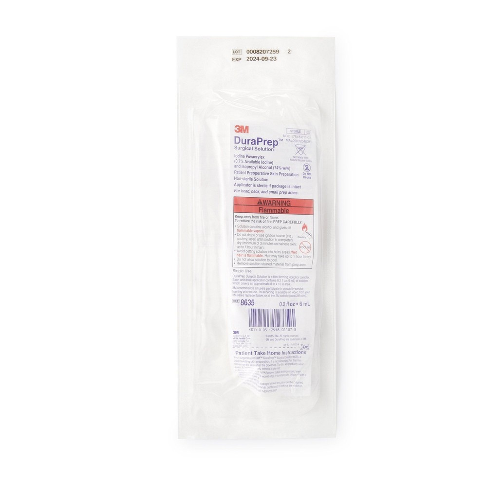 3M DuraPrep Prep Solution, Applicator, 6 mL (Sold as CS/50)