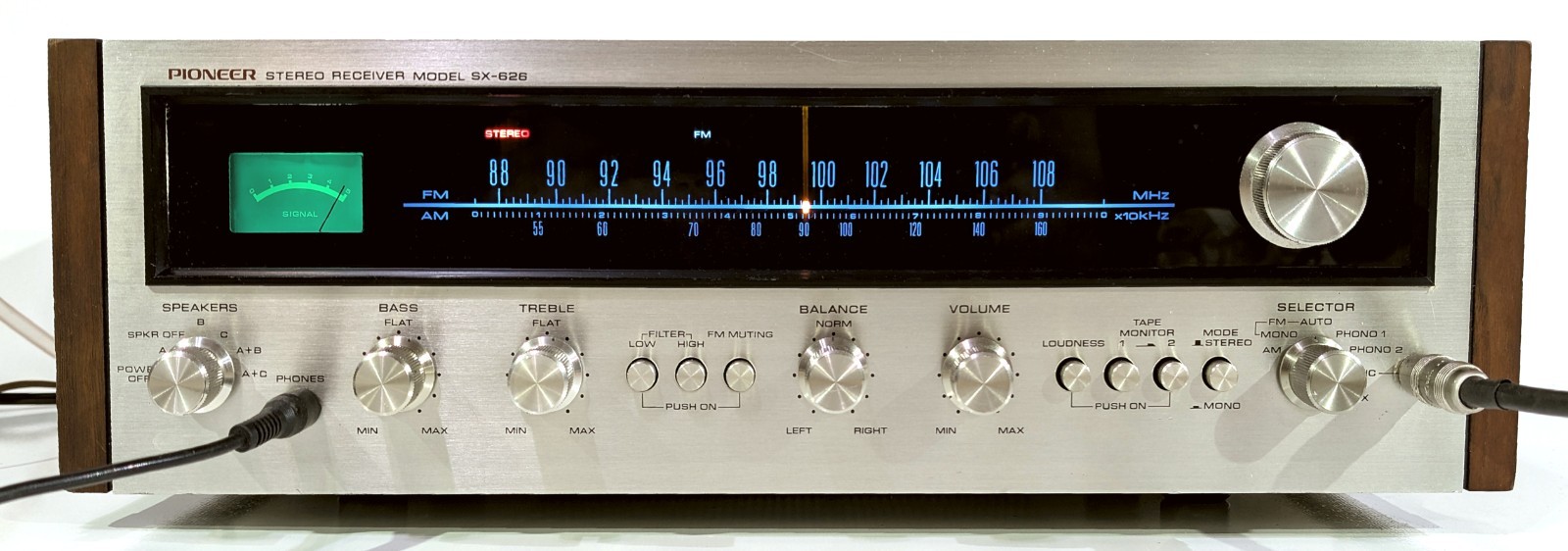 🔥【PRO SERVICED】Pioneer SX-626 Stereo 40W Receiver! ~XSTR/CAP/LED MODS💥GUARANTY