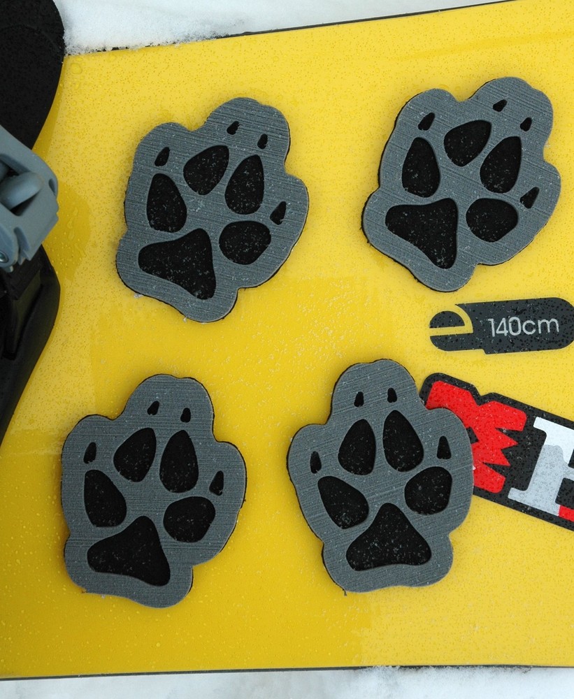 Stomp Pads - 4 Puppy Paws - Gray