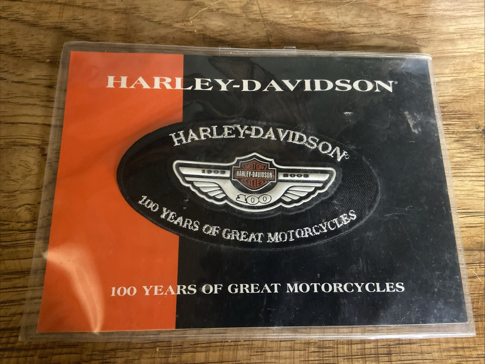 4.75" Harley Davidson Motorcycles 100th Anniversary Patch Oval 2003