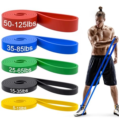 Pull Up Bands, Resistance Bands, Pull Up Assistance Bands Set for 5 Colorful