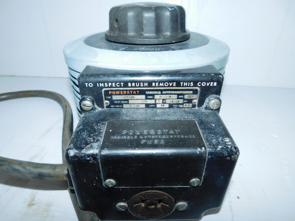 SUPERIOR ELECTRIC CO POWERSTAT VARIABLE TRANSFORMER TYPE 2PF196 (AFD158)