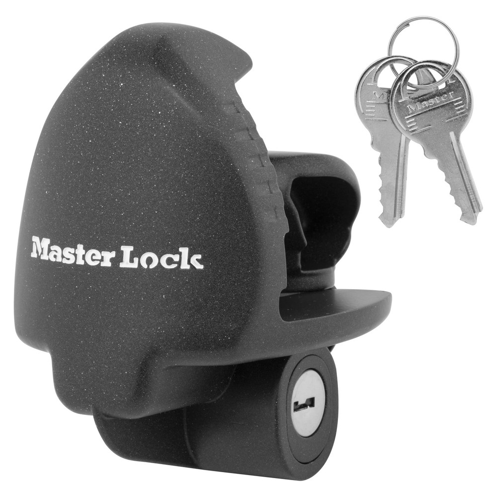 Master Lock Black Universal Size Trailer Hitch Lock, Coupler