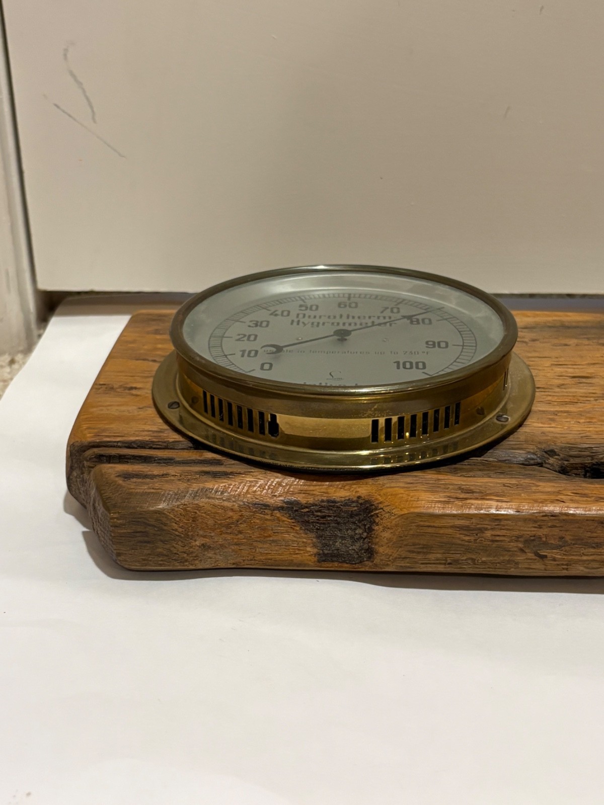 1870 Great Lakes shipwreck artifact, Lufft thermometer, barometer, hydrometer