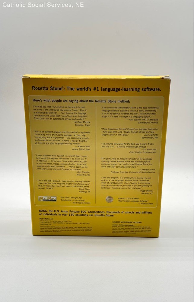 RosettaStone Francias Level 1 & 2 DIsk Set. Complete